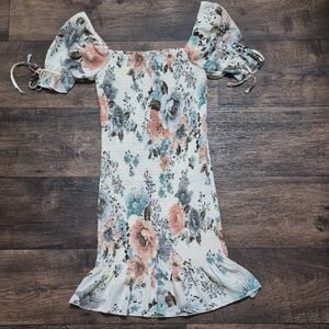 Timing Floral Mini Dress - Multicolor